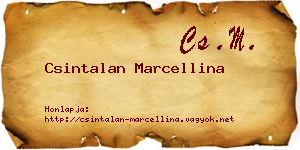 Csintalan Marcellina névjegykártya